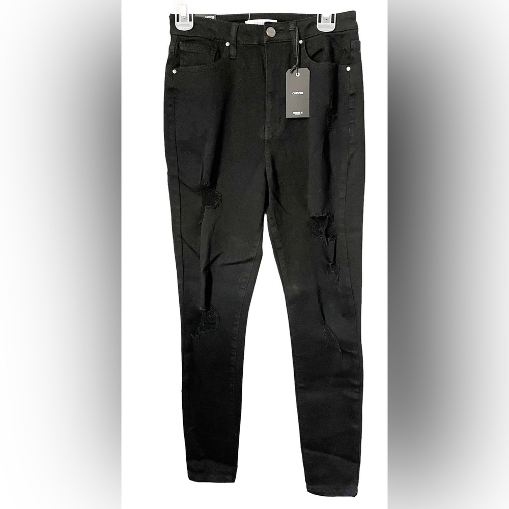 Forever 21 Women’s Black Distressed Jeans